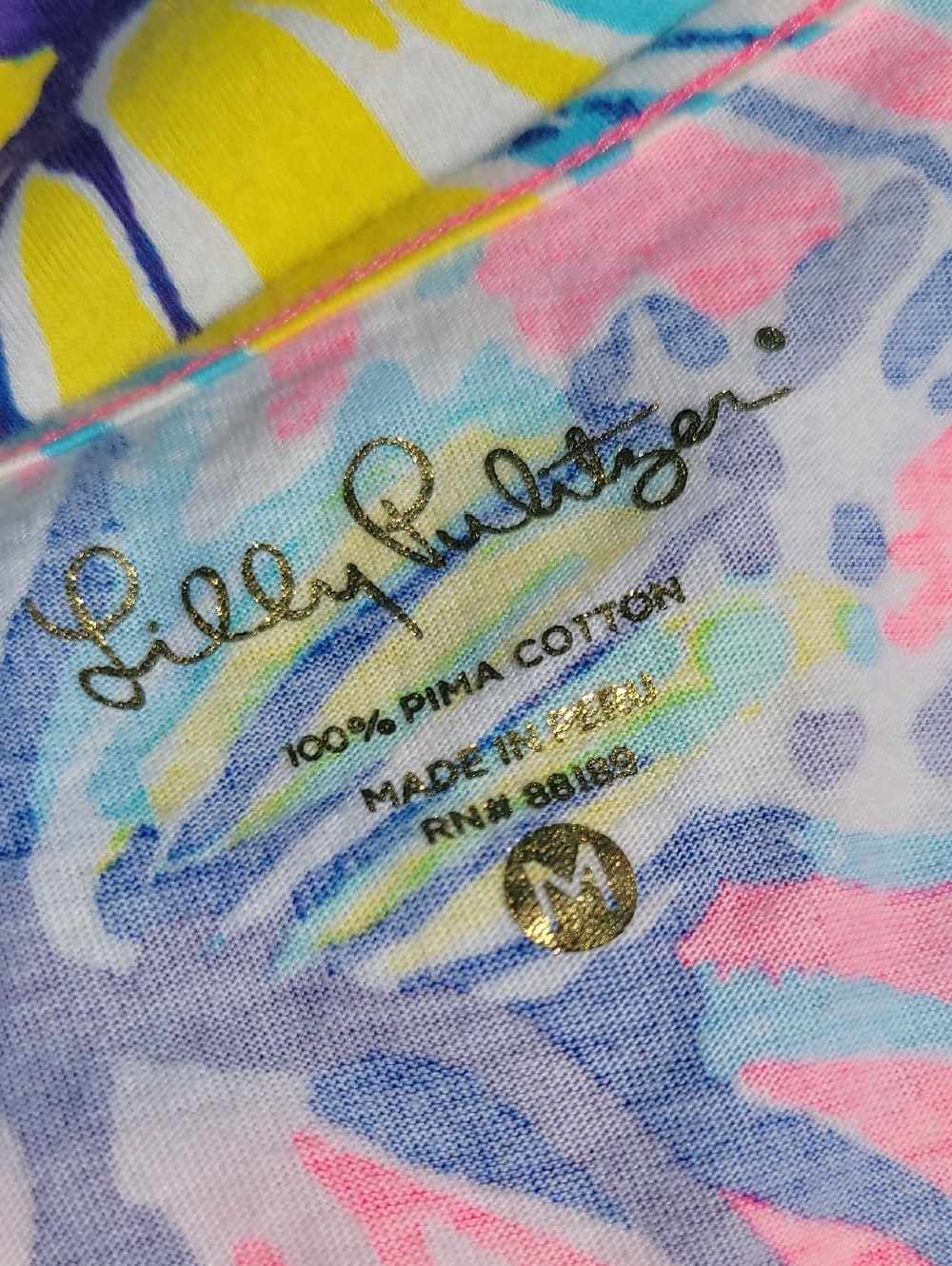 Lilly Pulitzer Marlowe Swept By The Tides Flower Seashell T Shirt Dress, Size M - Picture 7 of 8